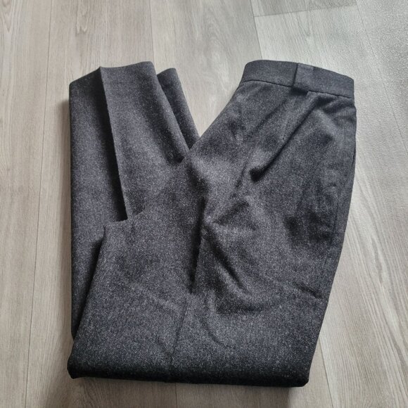 Michelle Stuart Womens Wool Dress Pants Tag 14 Gray Actual size 8 - Picture 1 of 6